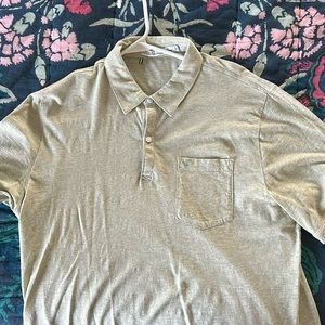 Criquet Sunwashed Polo - Sage Men’s Large